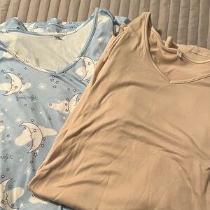 BUNDLE 2 Women's Sleepwear Blue and Beige